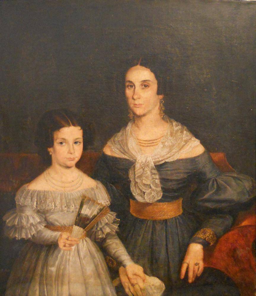 Retrato (Sra. J .M. L. de Acosta y su hija)