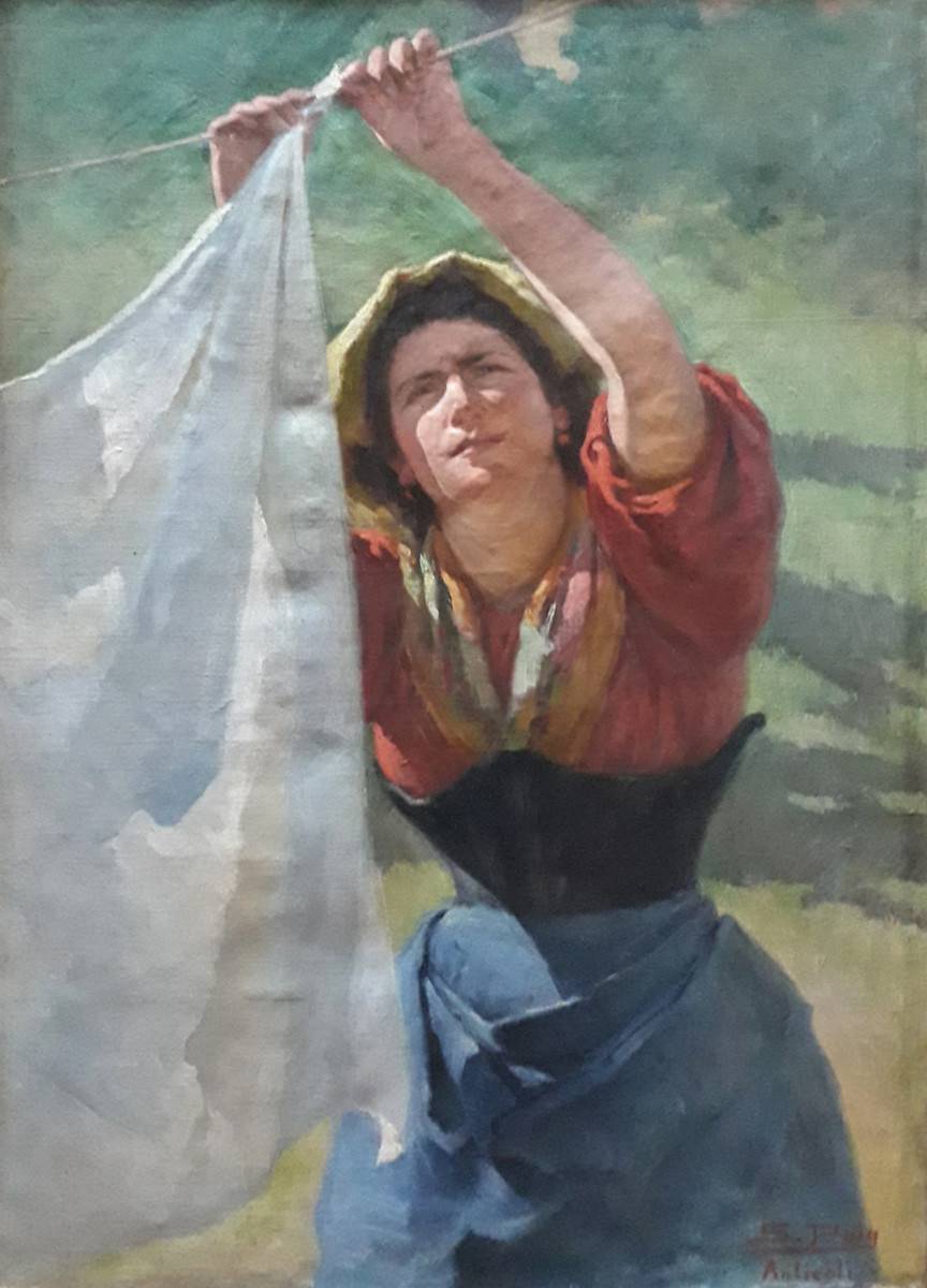 Estudio. Salvador Puig (1875-1944). Óleo sobre tela.  115 x 75 cm. Nº inv. 106.