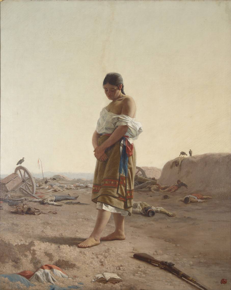 La Paraguaya, c.1879. Juan Manuel Blanes (1830-1901). Óleo sobre tela.  100 x 80 cm. Nº inv. 1083.