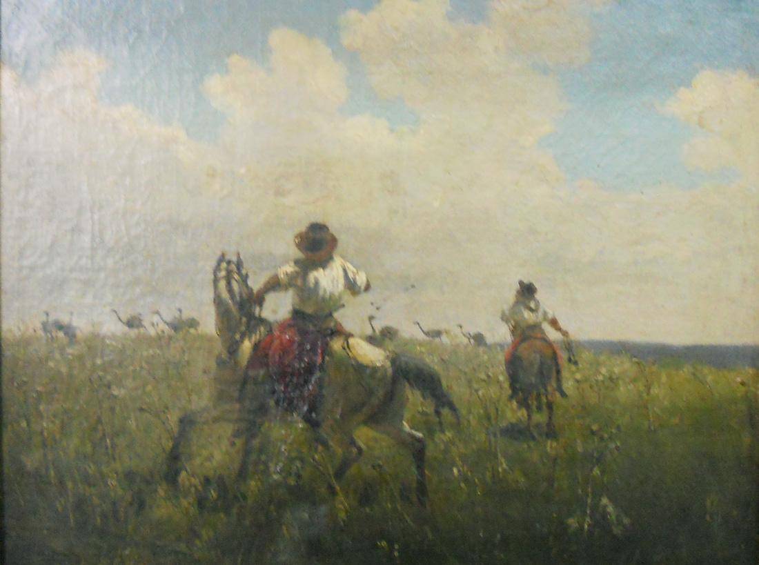 Boleando avestruces, c.1875-78