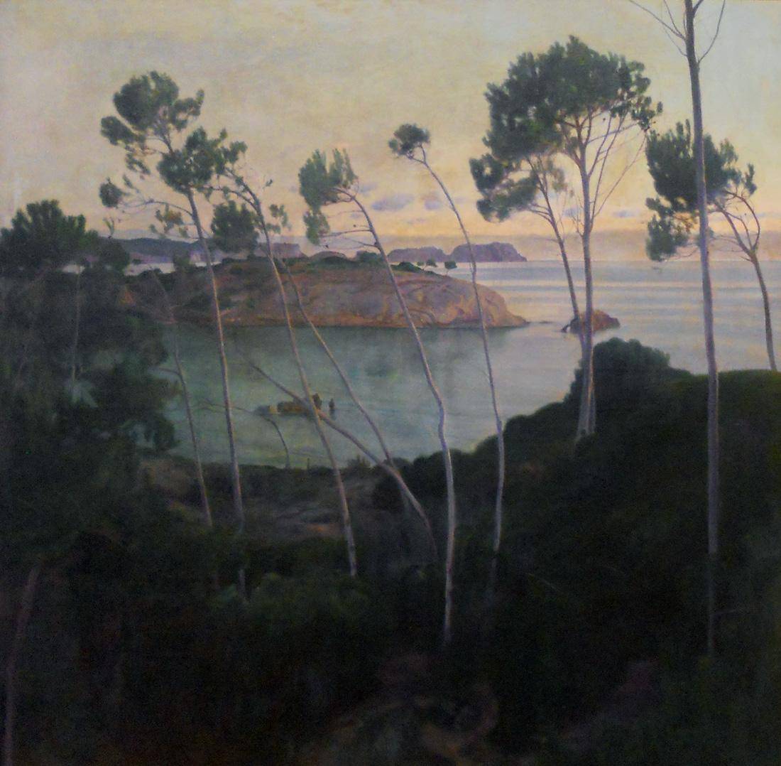Calmas de enero, 1905. Pedro Blanes Viale (1878-1926). Óleo sobre tela.  96 x 96 cm. Nº inv. 114.