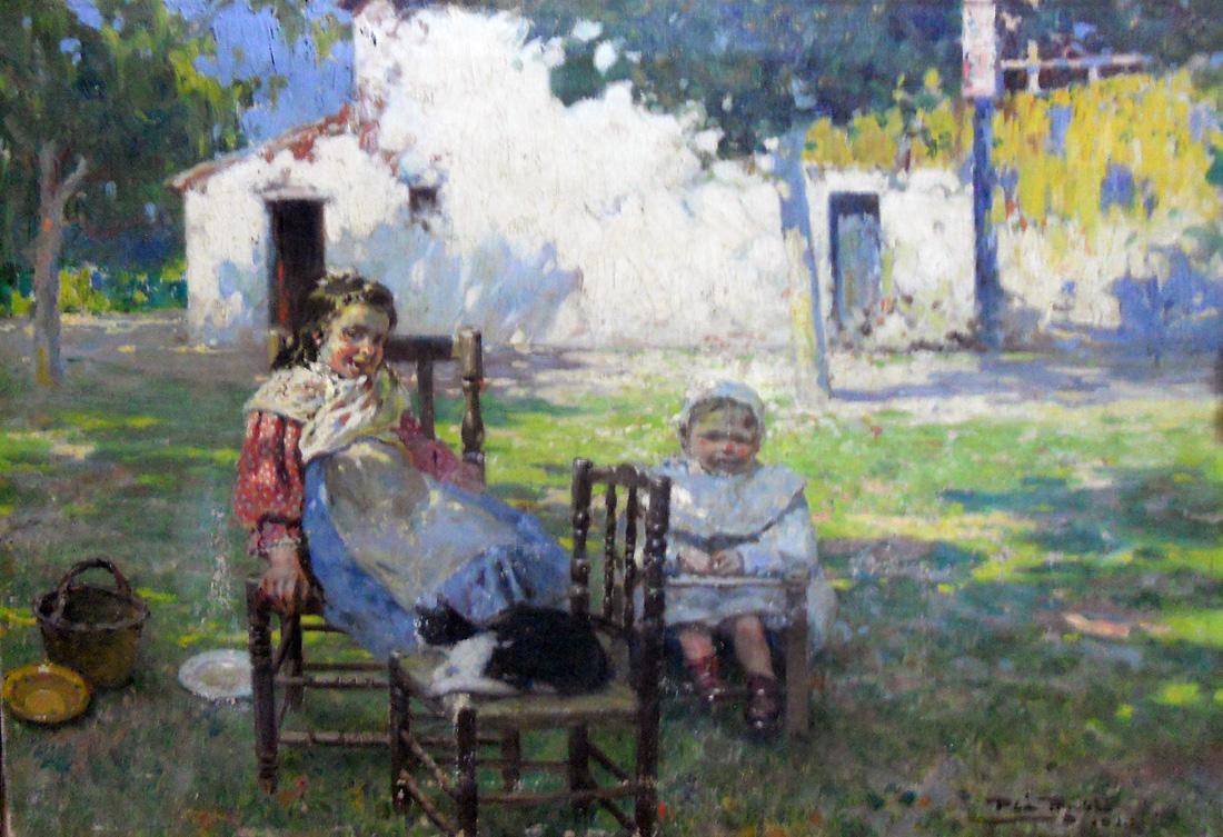 Niños, 1911. Alberto Plá Rubio (1867-1937). Óleo sobre tela.  39 x 54 cm. Nº inv. 1373.