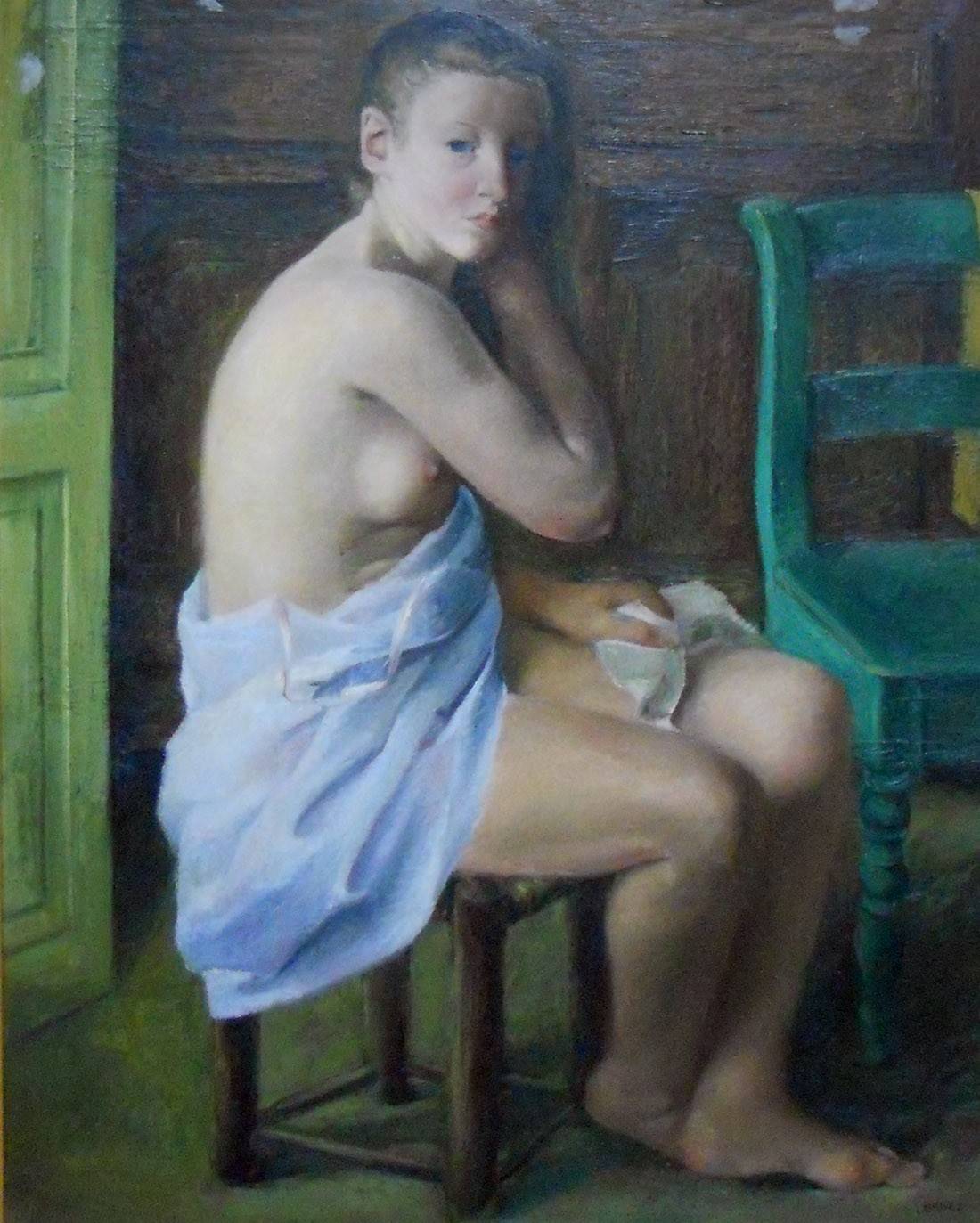 Suzanne. León Navez (1900-1967). Óleo sobre tela.  100 x 80 cm. Nº inv. 1443.