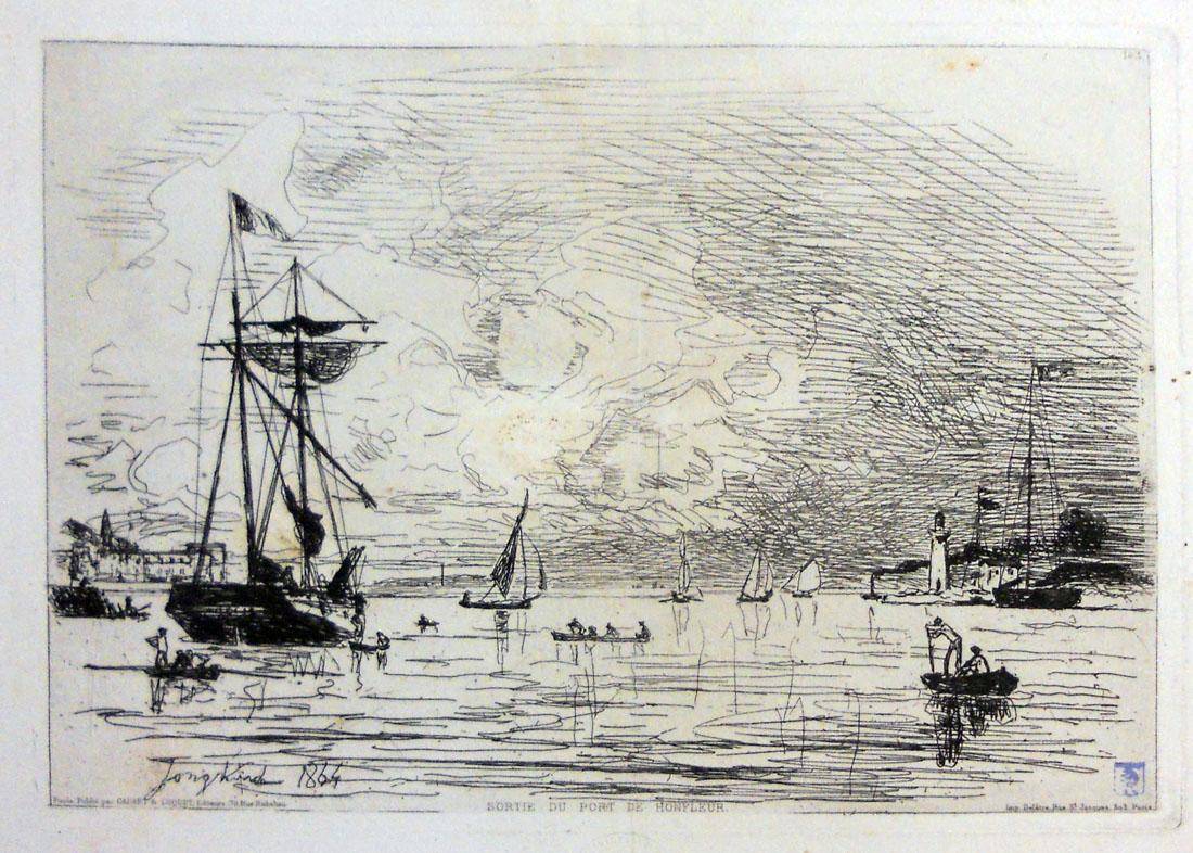 El puerto de Honfleur, 1864