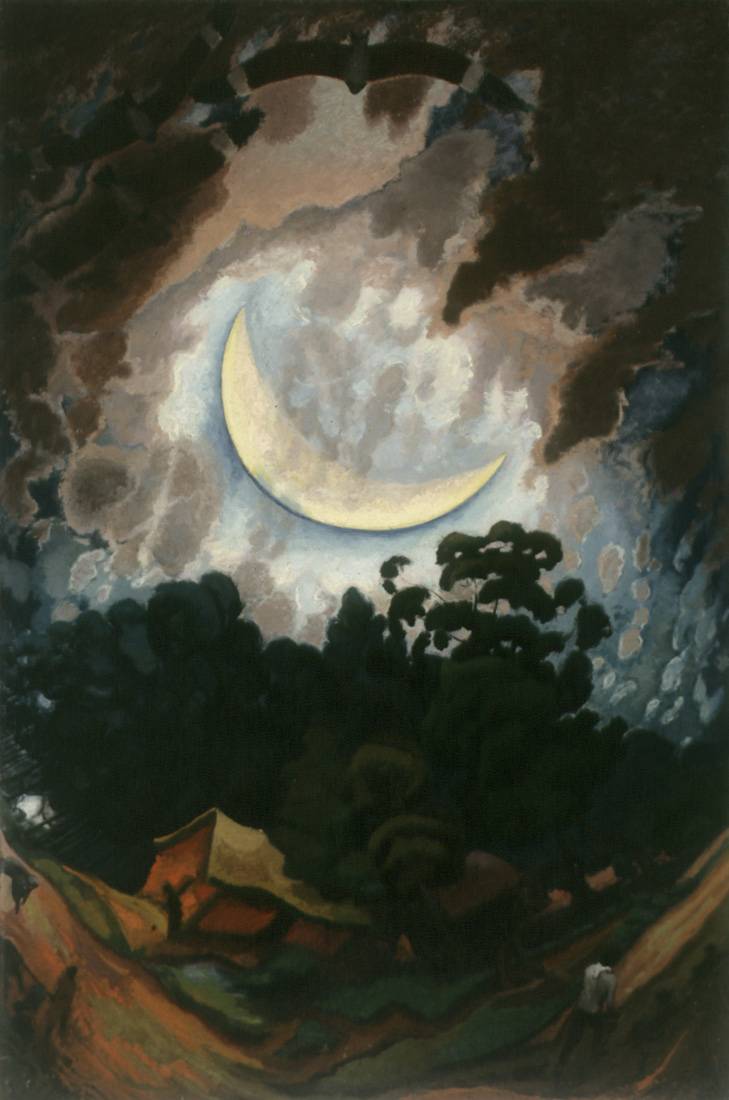 Luna nueva, 1933. José Cuneo (1887-1977). Óleo sobre tela.  146 x 97 cm. Nº inv. 1674.