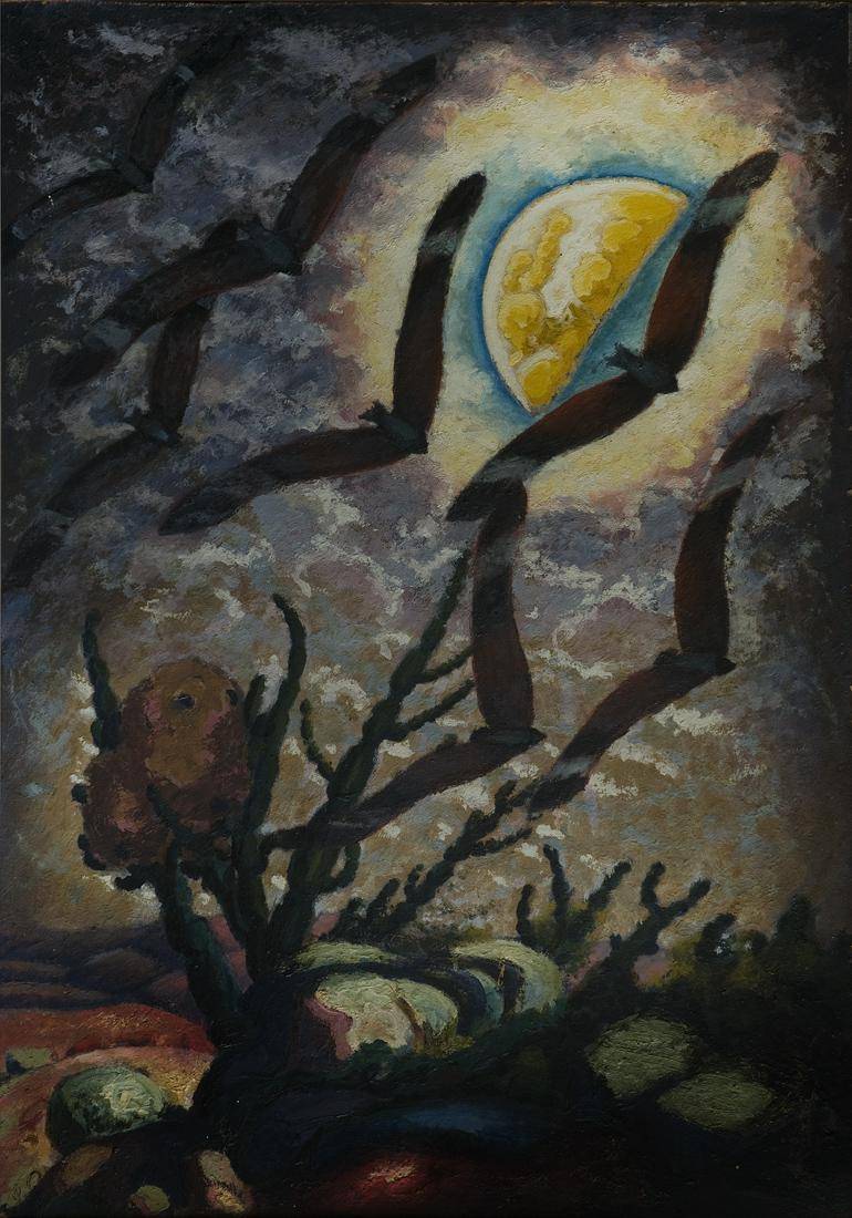 Luna y cactus, 1945-56