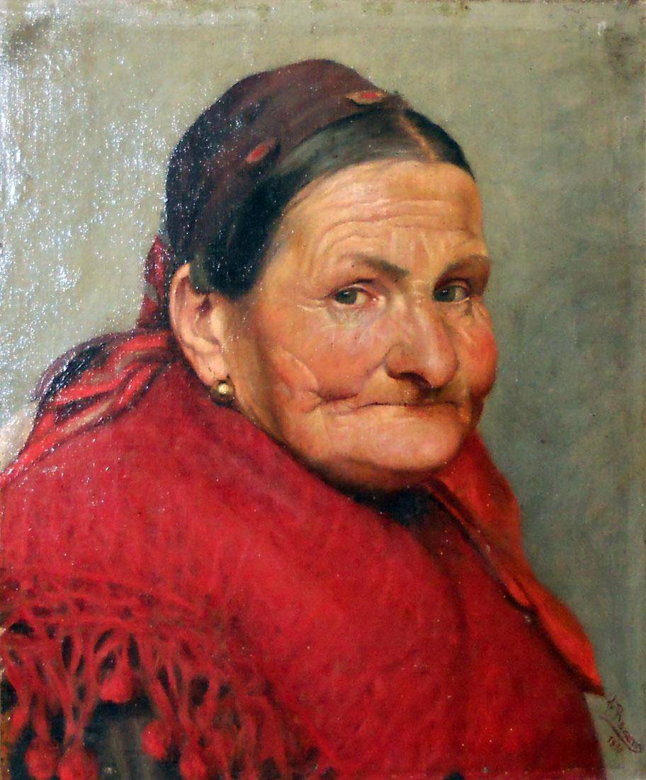 Estudio, 1890. Federico Renóm (1862-1897). Óleo sobre tela.  43 x 36,5 cm. Nº inv. 206.
