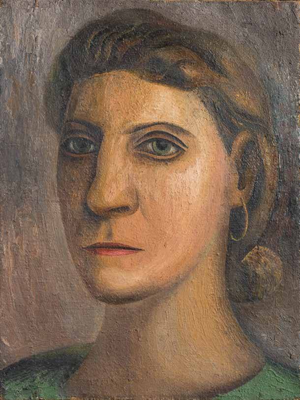 Retrato, c.1941. David Alfaro Siqueiros (1896-1974). Óleo sobre tela.  100 x 76 cm. Nº inv. 2186.