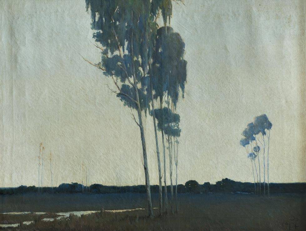 La canción del silencio, 1912. Ernesto Laroche (1879-1940). Óleo sobre tela.  93 x 123 cm. Nº inv. 220.