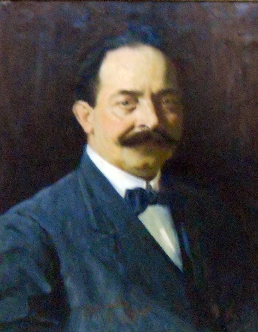 Autorretrato, 1915. Enrique Donati (1865-1947). Óleo sobre tela.  60 x 44 cm. Nº inv. 226.
