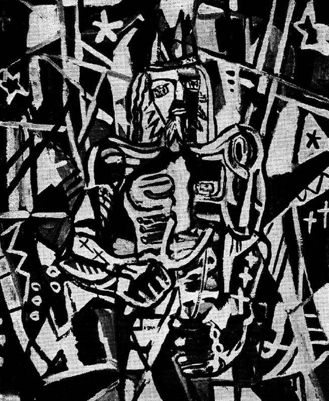 Rey David, c.1954. Adolfo Halty (1915-1974). Óleo sobre tela.  88 x 74 cm. Nº inv. 2311.