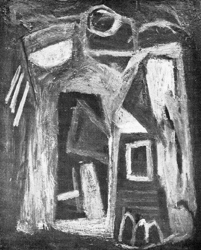 La casa, 1950. Bengt Hellgren (1928). Óleo sobre tela.  61 x 50 cm. Nº inv. 2313.