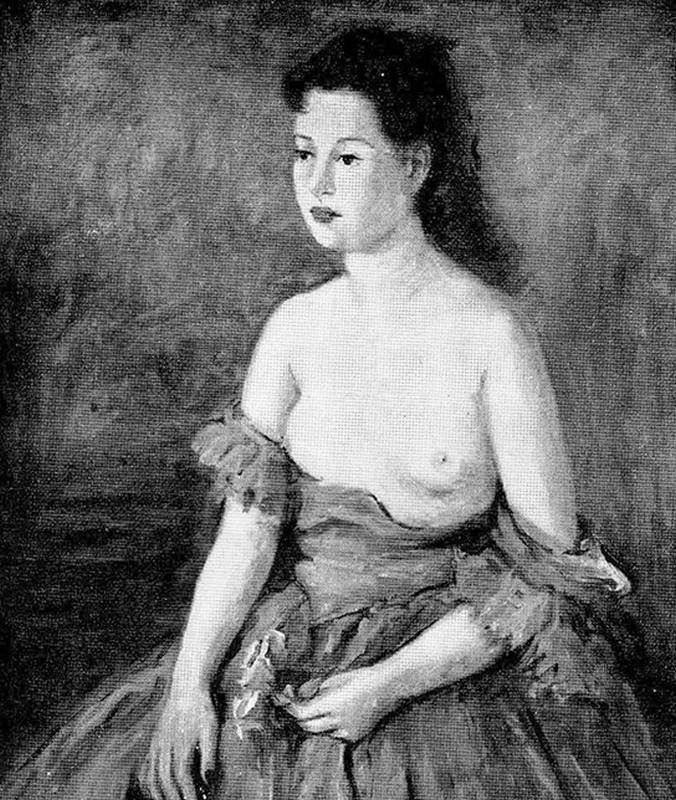 Susana, c.1946. Emma de Badetto (1906). Óleo sobre tela.  89 x 71 cm. Nº inv. 2355.