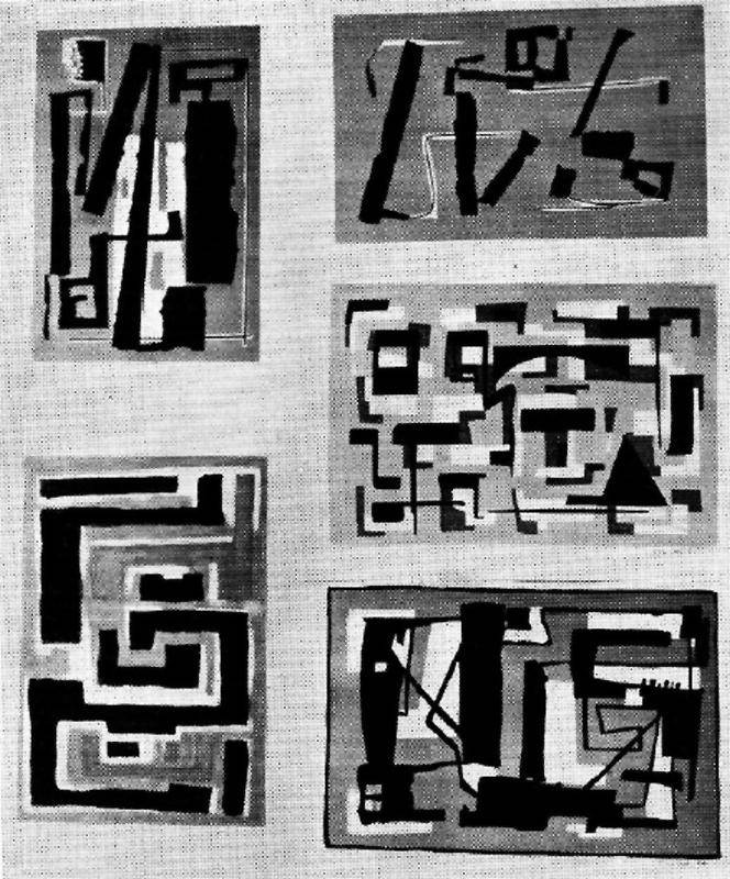 Ilustraciones para una carpeta de reproducciones, 1958. Raúl Pavlotzky (1918-1998). Serigrafía.  40 x 28,5 cm. Nº inv. 2623.