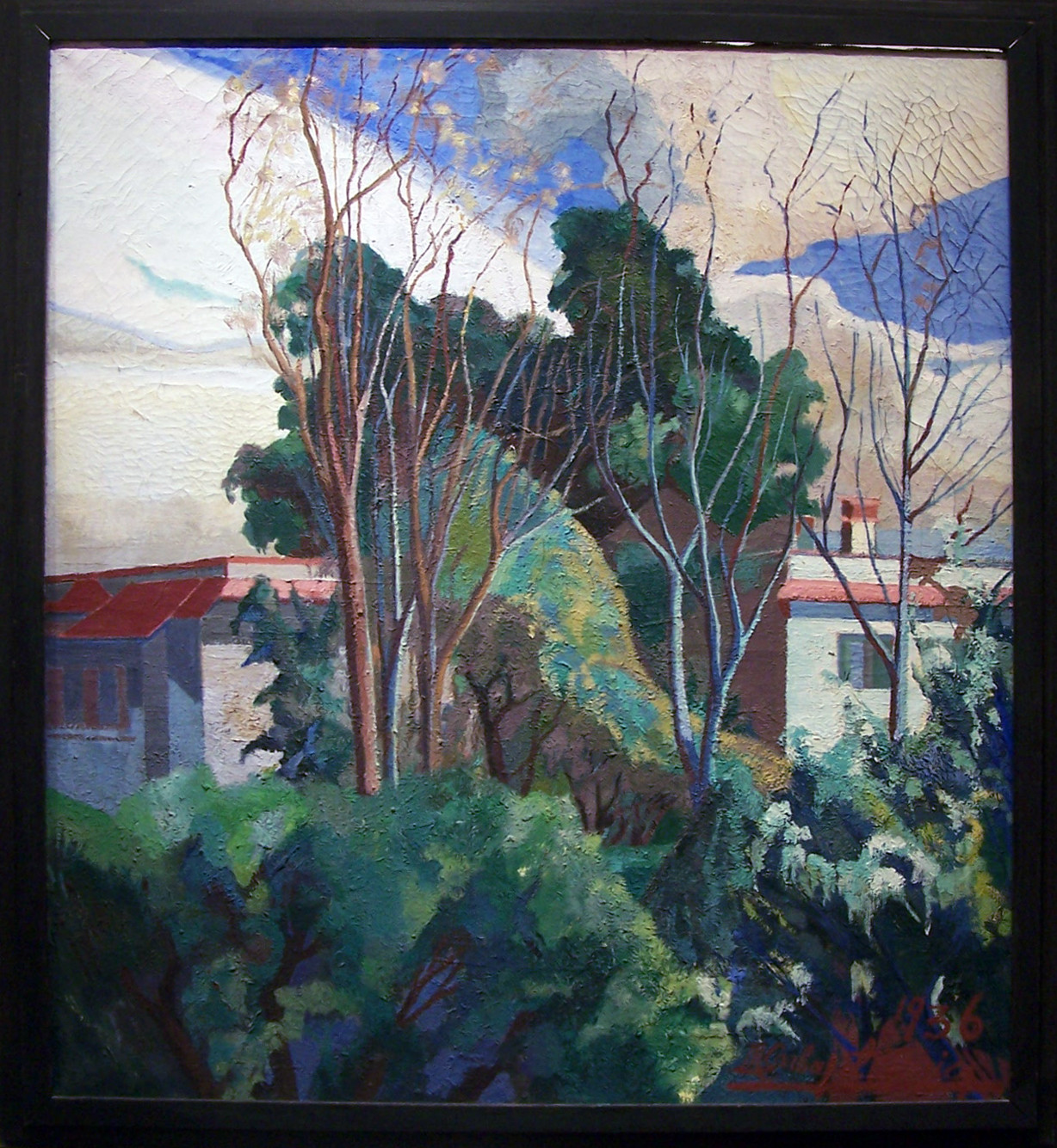 Quinta de Pocitos, 1936. Manuel Carbajal Victorica (1896-1951). Óleo sobre tela.  100 x 90 cm. Nº inv. 2677.