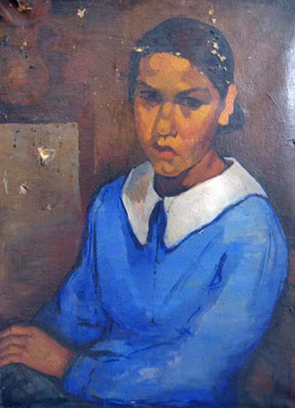 La china, c.1941. Ricardo L. Aguerre (1897-1967). Óleo sobre tela.  75 x 60 cm. Nº inv. 2745.