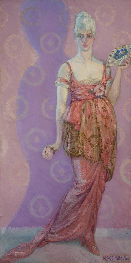 La dama del abanico, 1914
