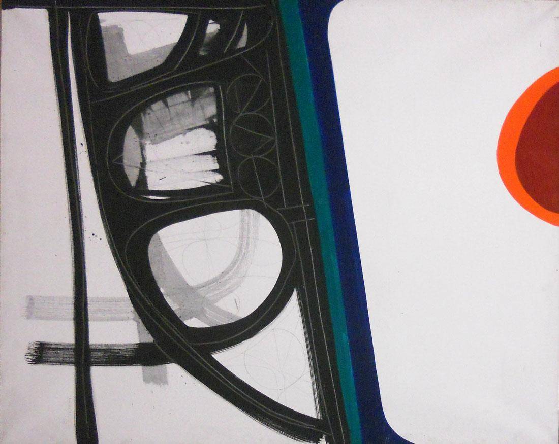 Impronta, 1968. Luis Arbondo (1939-2006). Óleo sobre tela.  110 x 130 cm. Nº inv. 3078.