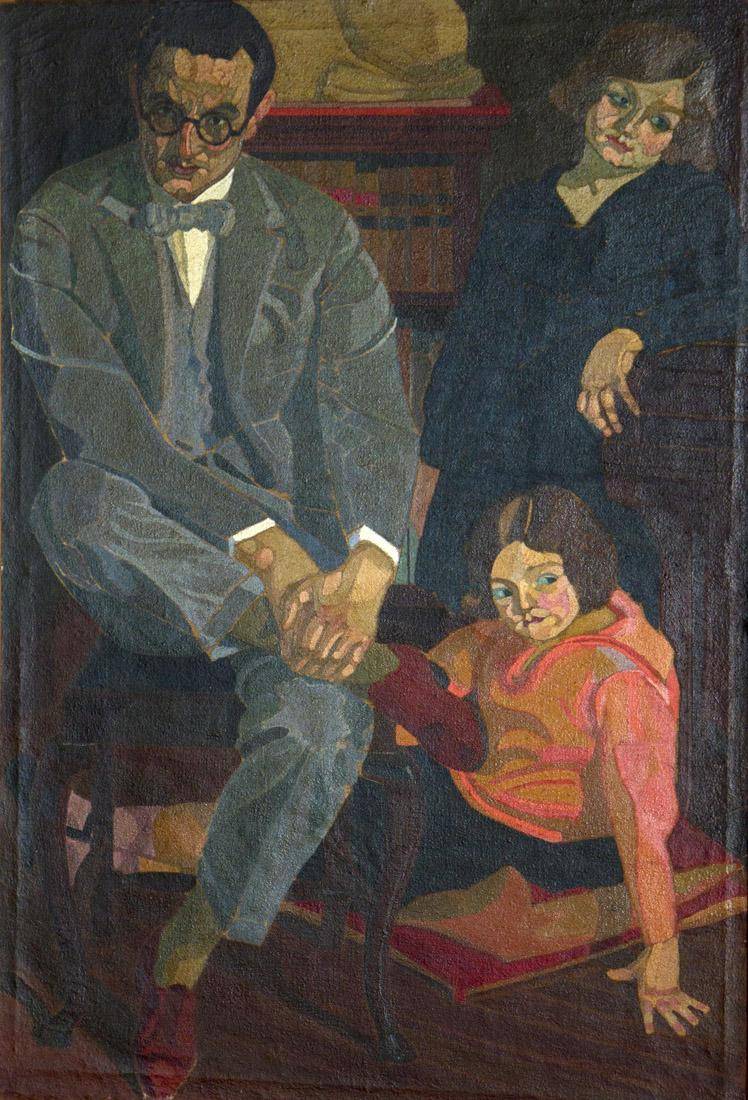 Familia Percivale, c.1927. José Cuneo (1887-1977). Óleo sobre tela.  160 x 110 cm. Nº inv. 3097.