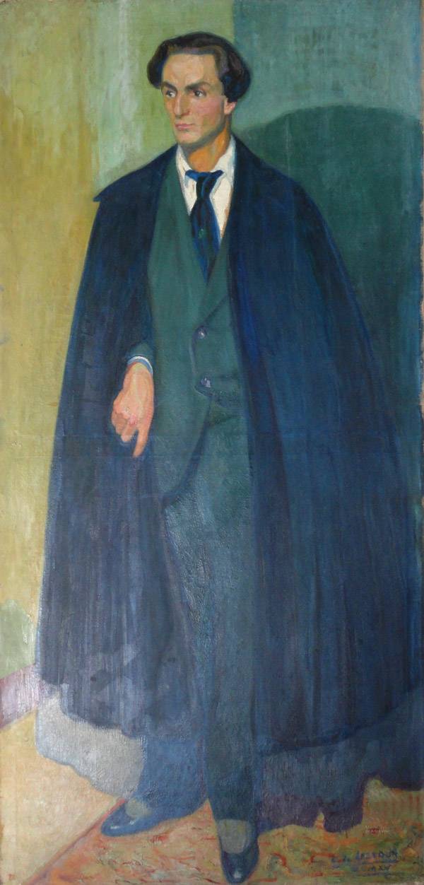 Retrato, 1915. Carmelo de Arzadun (1888-1968). Óleo sobre tela.  190,1 x 96 cm. Nº inv. 3098.