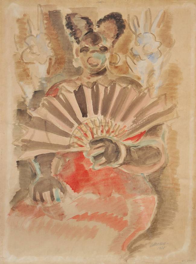 Negra del abanico, 1928