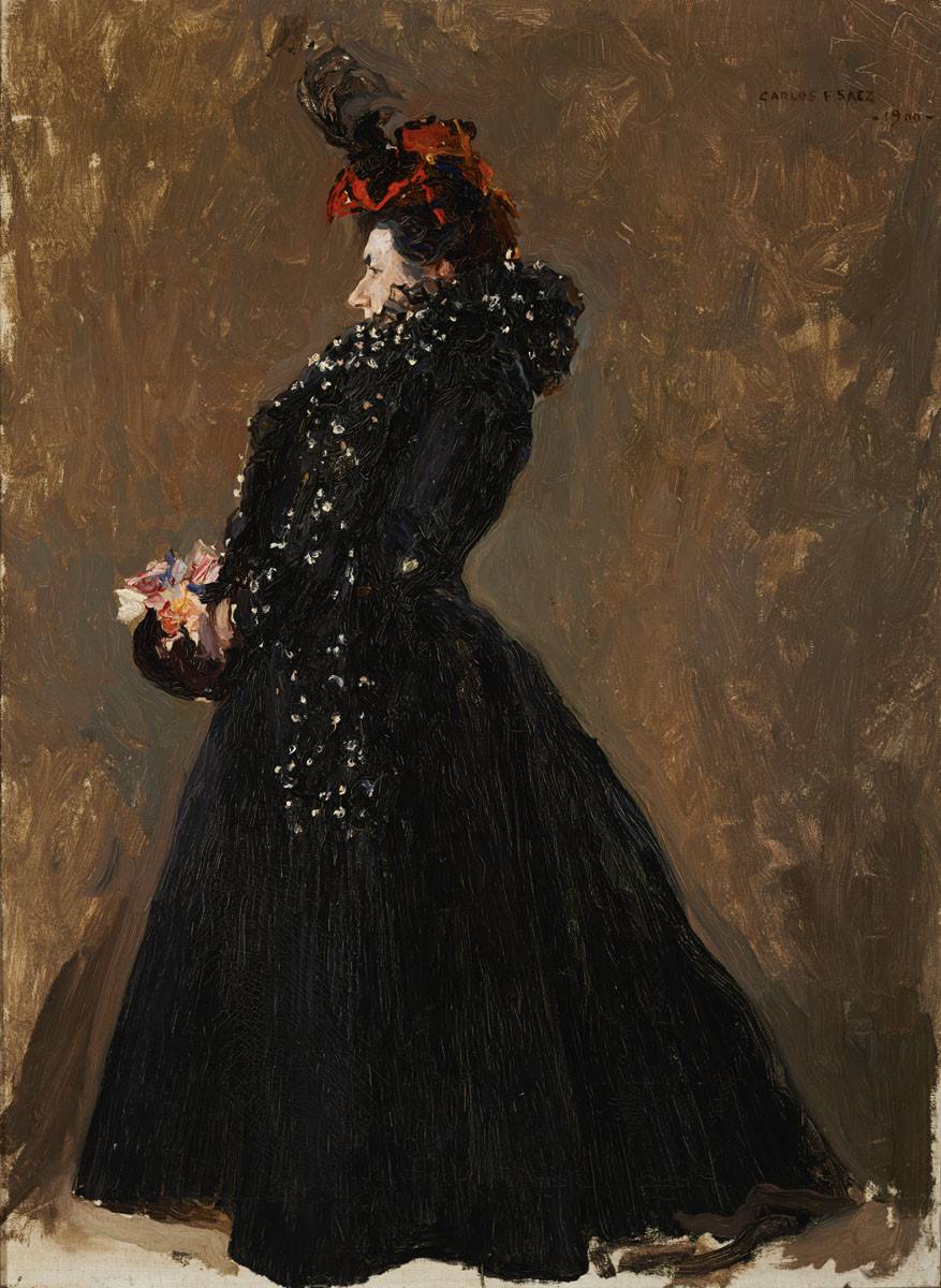 Silueta de señora  (Sra. Luisa Sánchez de Sáez), 1900
