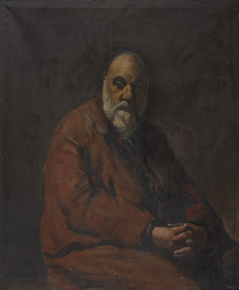 Retrato de Alfredo Cáceres, 1964. Horacio Torres (1924-1976). Óleo sobre tela.  100 x 80,5 cm. Nº inv. 3586.