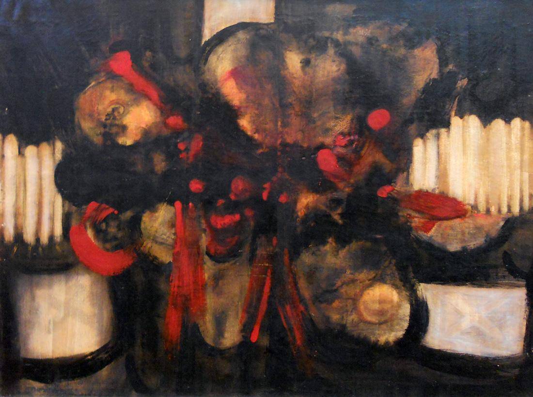 Del ser, 1969. Andrés Montani (1918-2002). Óleo sobre tela.  60 x 80 cm. Nº inv. 3663.