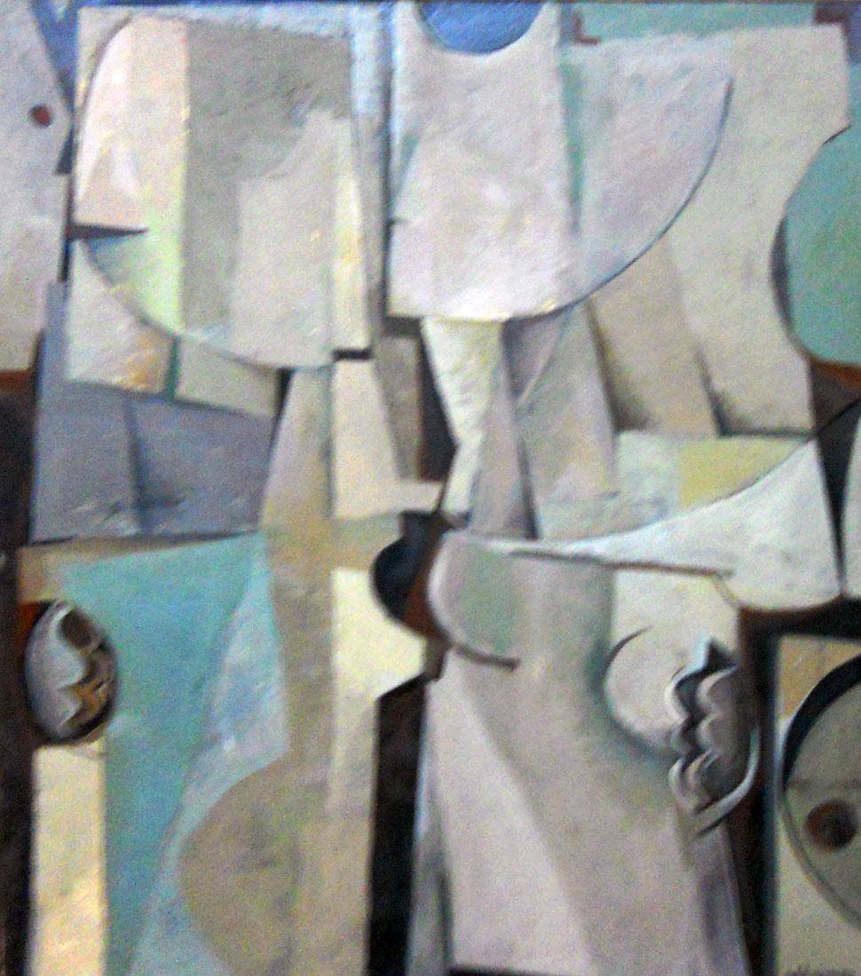Paisaje, 1980. Yamandú Aldama (1931-1996). Óleo sobre tela.  122 x 100 cm. Nº inv. 3958.