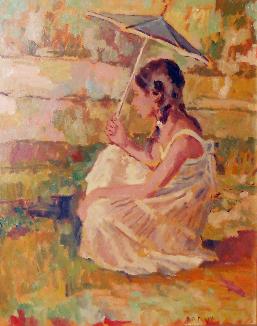 Niña en el jardín, 1981