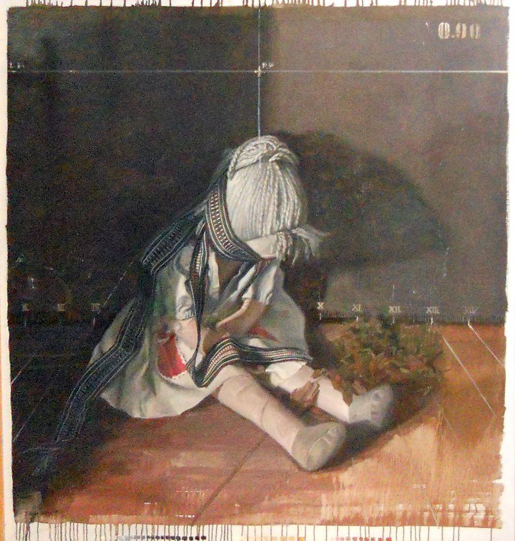 Lugar 090, 1981. Clever Lara (1952). Óleo sobre tela.  132,5 x 132,5 cm. Nº inv. 3963.