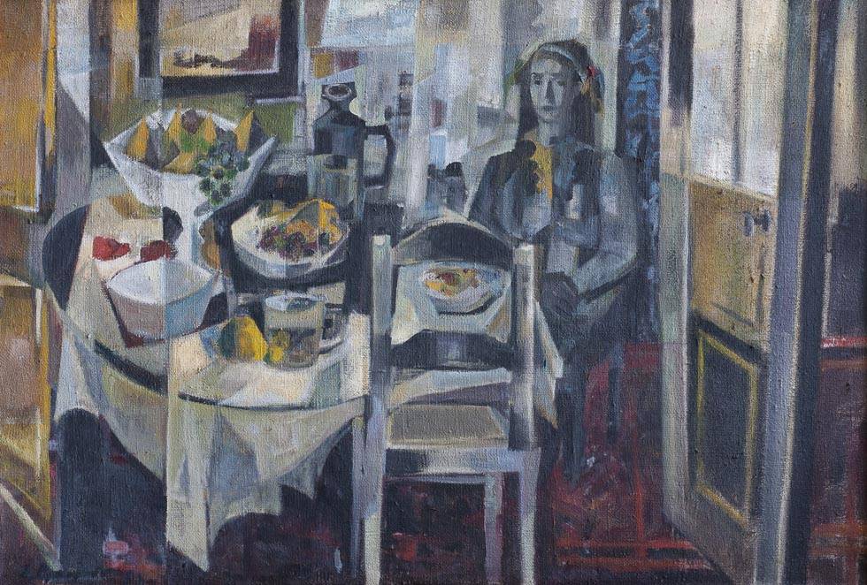 La mesa, 1982. Zoma Baitler (1908-1994). Óleo sobre tela.  100 x 162 cm. Nº inv. 3967.