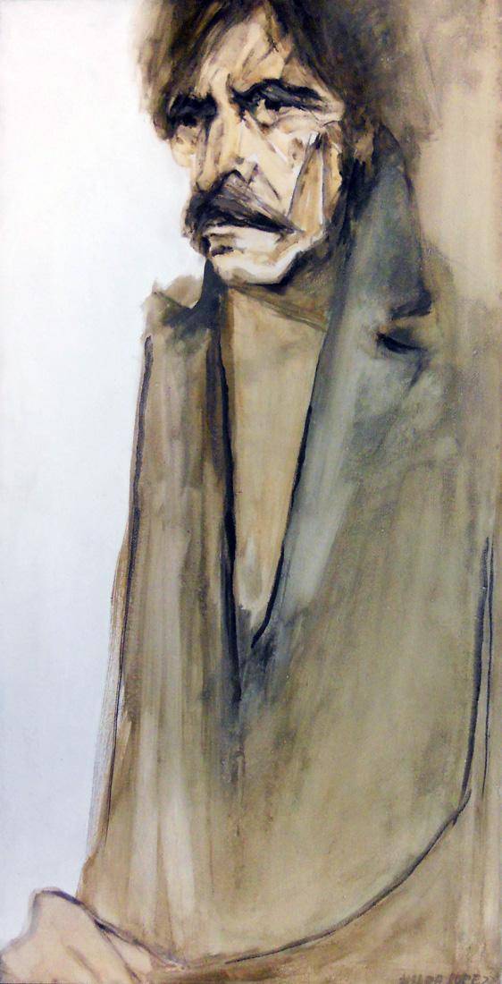 Retrato de Juan Zaffaroni, 1977. Hilda López (1922-1996). Óleo sobre tela.  100 x 50 cm. Nº inv. 4059.