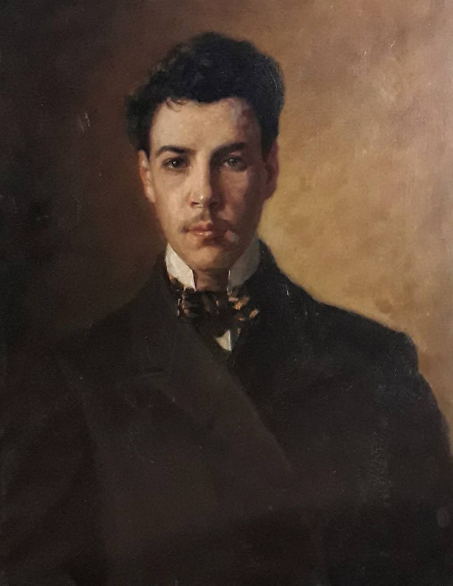 Autorretrato, 1900. Carlos María Herrera (1875-1914). Óleo sobre tela.  61,5 x 48 cm. Nº inv. 4459.