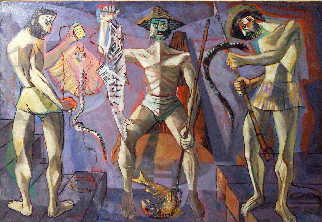 Alto Uruguay, c.1958. José Echave (1921-1985). Óleo sobre tela.  113,5 x 161,5 cm. Nº inv. 4460.