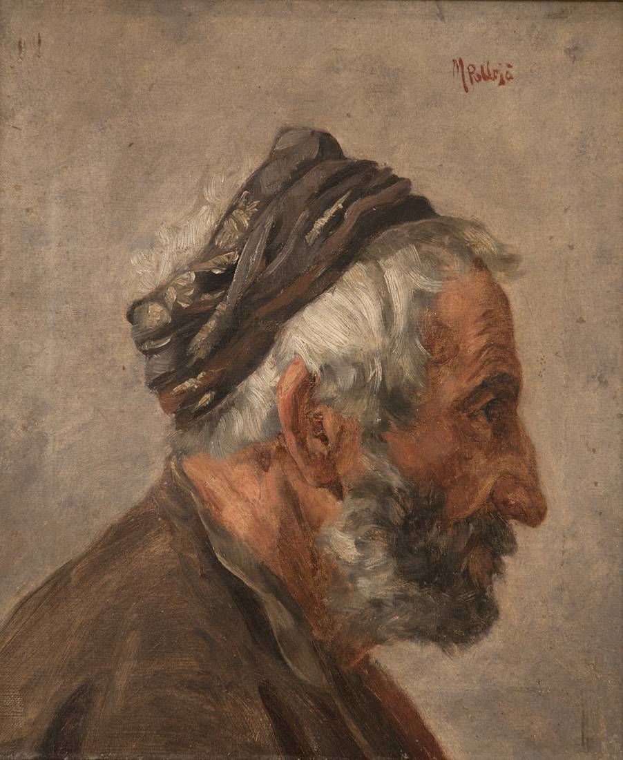 Estudio, c.1882. José Miguel Pallejá (1861-1887). Óleo sobre tela.  34 x 30 cm. Nº inv. 464.