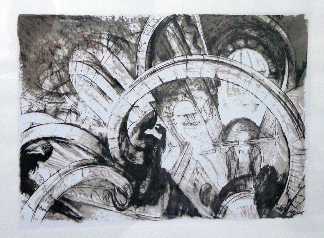 Sin título, 1995. Javier Gil (1961). Serigrafía.  31 x 46 cm. Nº inv. 4793.