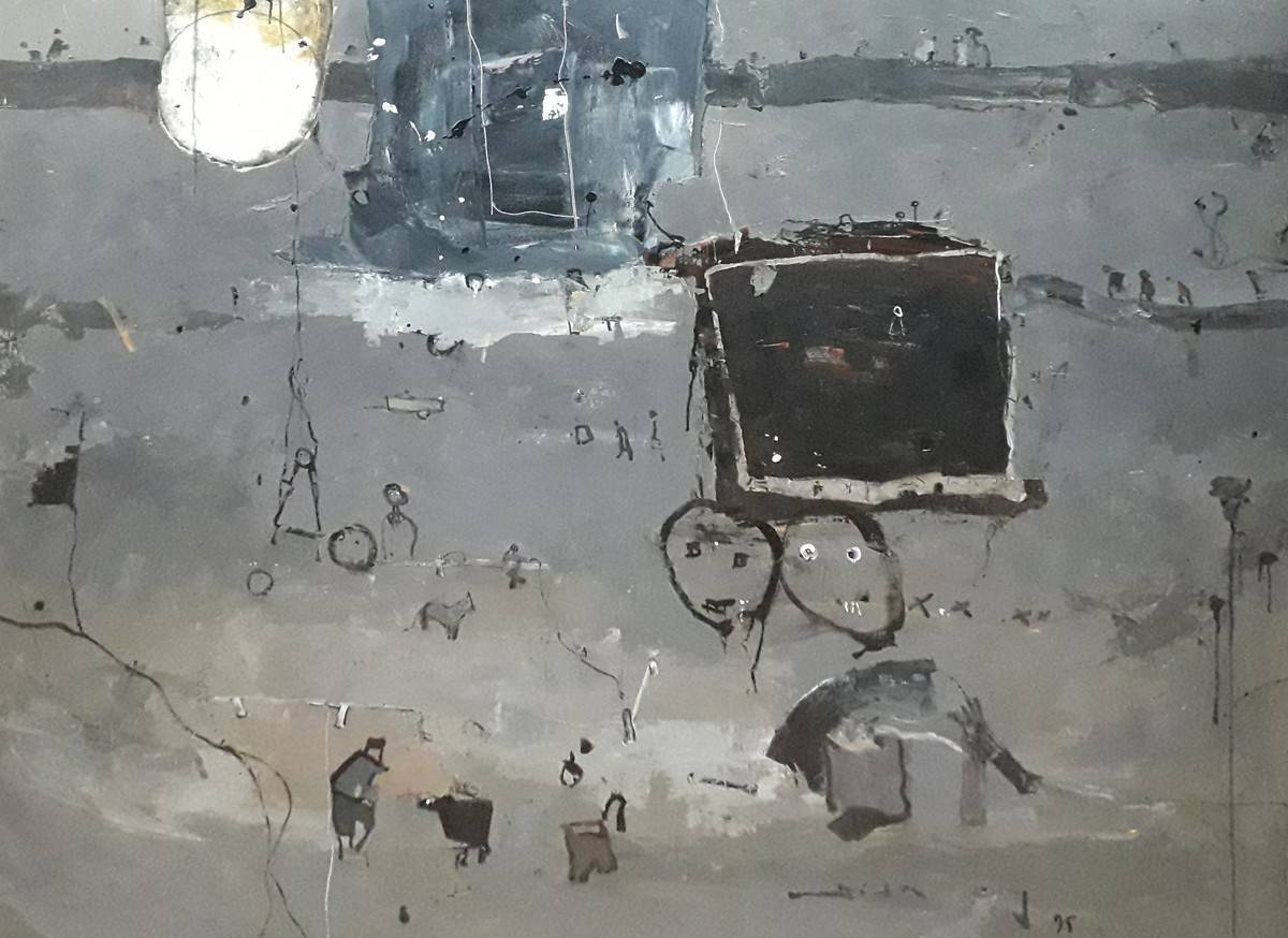 Campo, 1995. Bruno Widmann (1930-2017). Acrílico sobre tela.  130 x 162 cm. Nº inv. 4802.