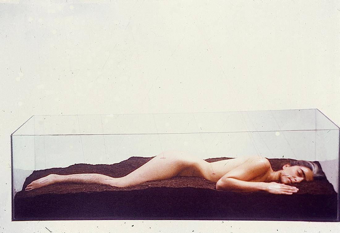 La vida es un flujo y reflujo, 2006. Cecilia Vignolo (1971). Instalación y performance.  50 x 180 x 49,5 cm. Nº inv. 4855.
