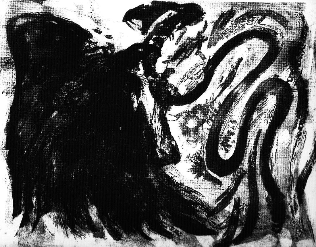 Lucha entre el águila y la serpiente, 2010. Raúl Herrera (1941). Huecograbado sobre Zinc - Aguafuerte y Aguatinta sobre papel.  49 x 64 cm. Nº inv. 5179.