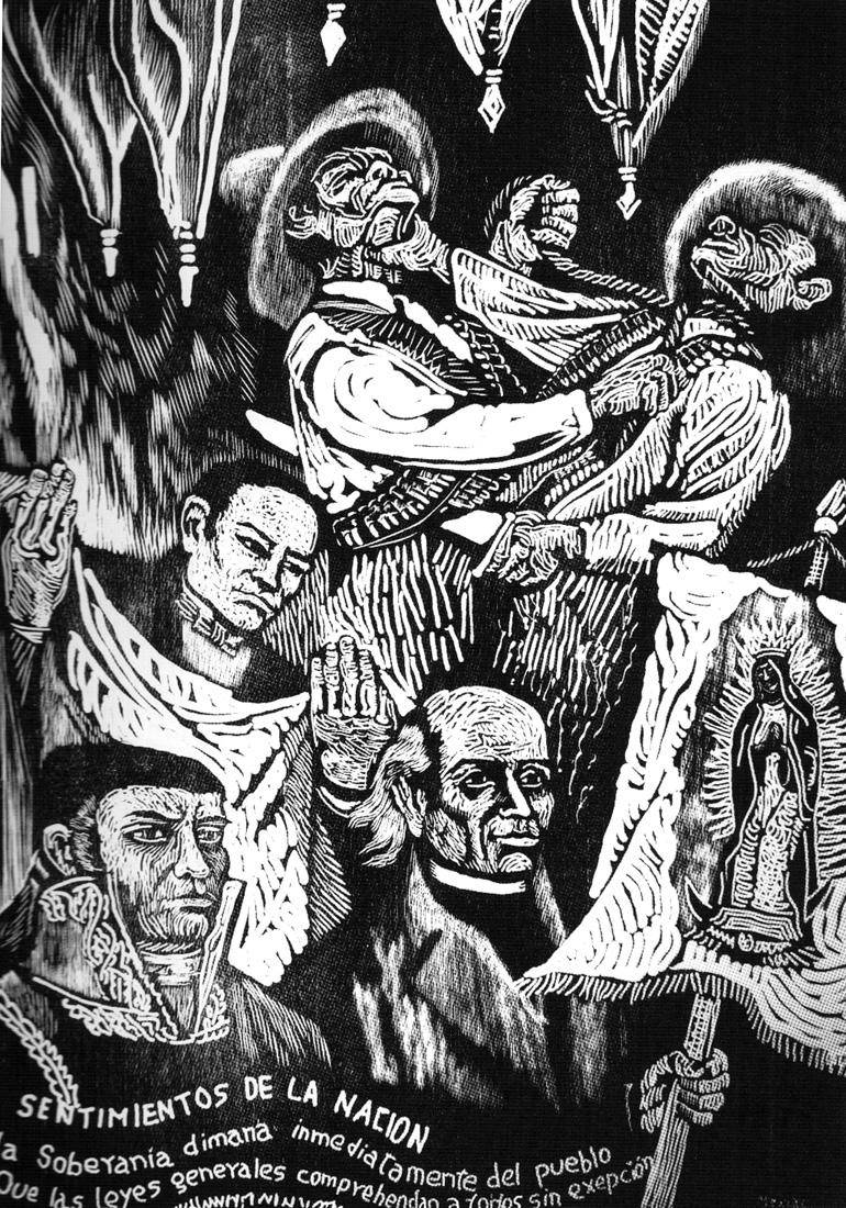 Patria, 2010. Adolfo Mexiac  (1927-2019). Xilografía sobre papel.  98 x 74 cm. Nº inv. 5184.