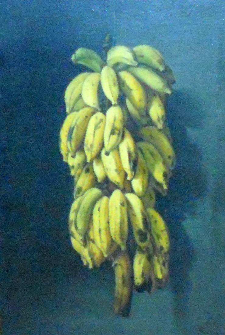 Fruta. José Felipe Parra (1826-1890). Óleo sobre tela.  70 x 49 cm. Nº inv. 52.