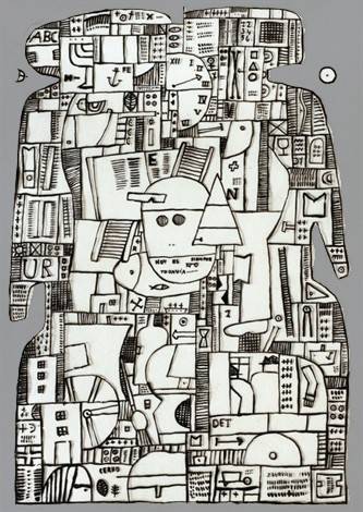 Hoy es siempre todavía , 1964. José Gurvich (1927-1974). Tempera y Tinta sobre cartón.  40 x 28 cm. Nº inv. 5335.