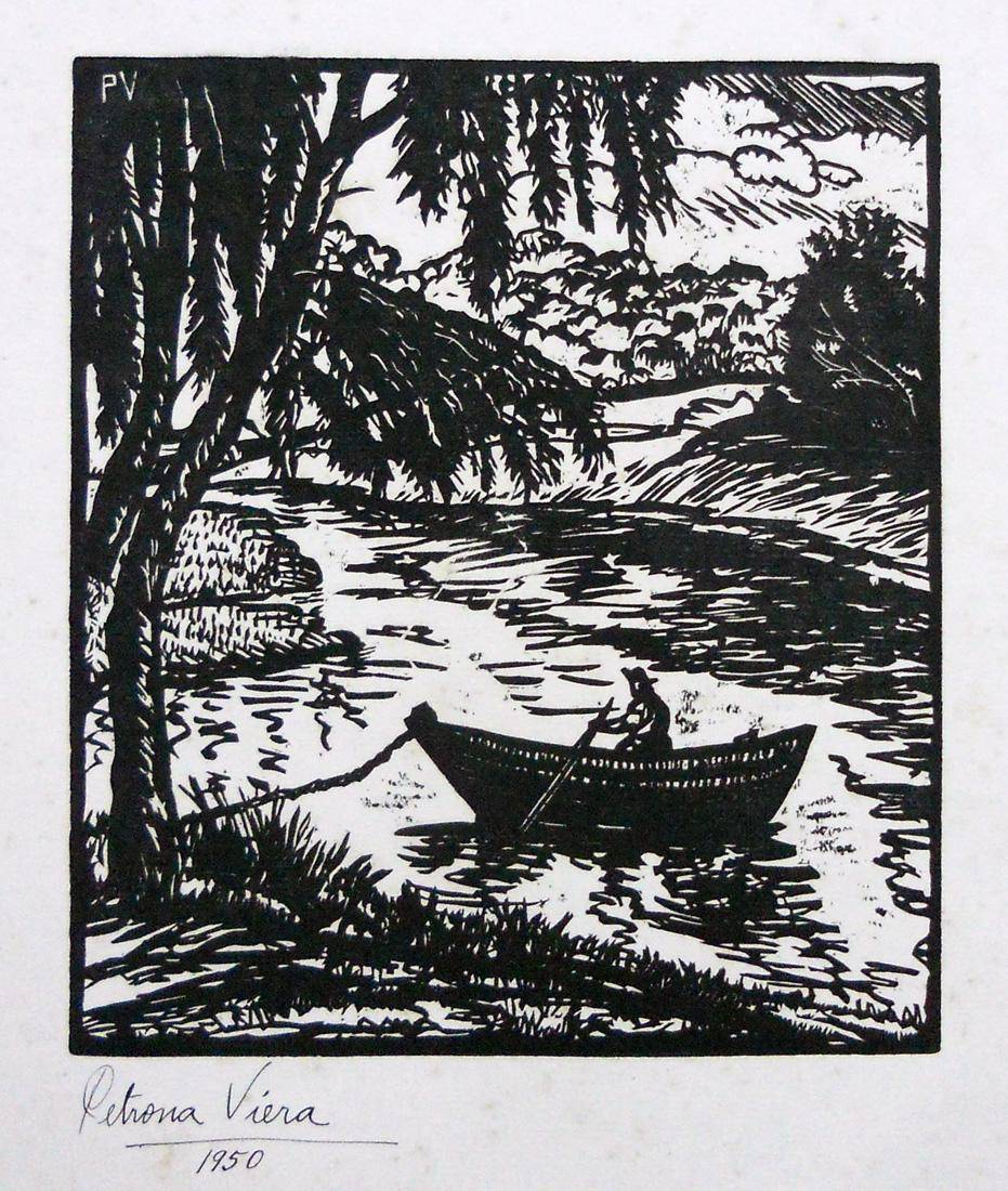 Botero en el río, 1950