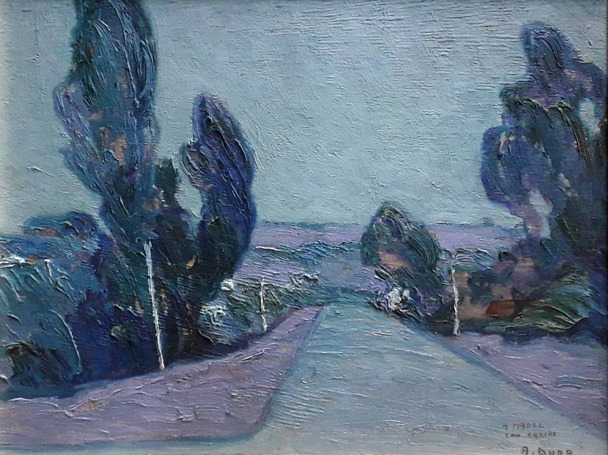 Camino. Alberto Dura (1888-1971). Óleo sobre cartón.  30 x 37 cm. Nº inv. 5739.