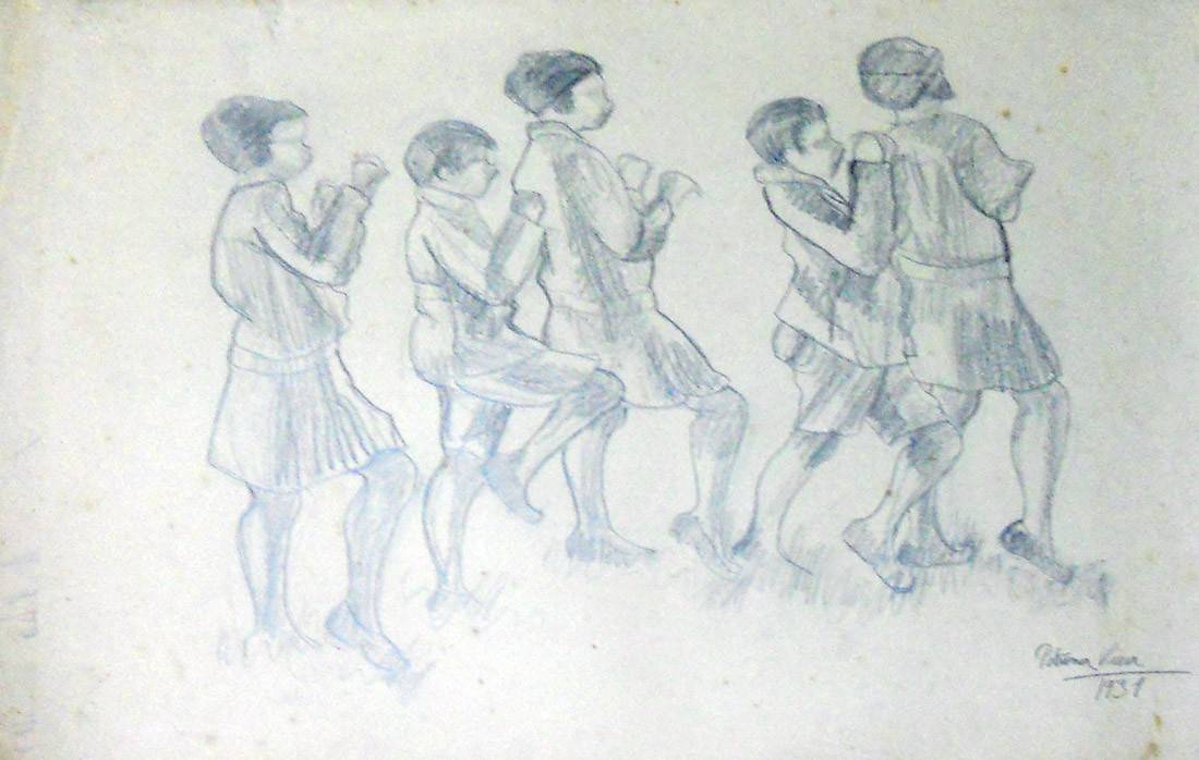 Niñas jugando, 1931