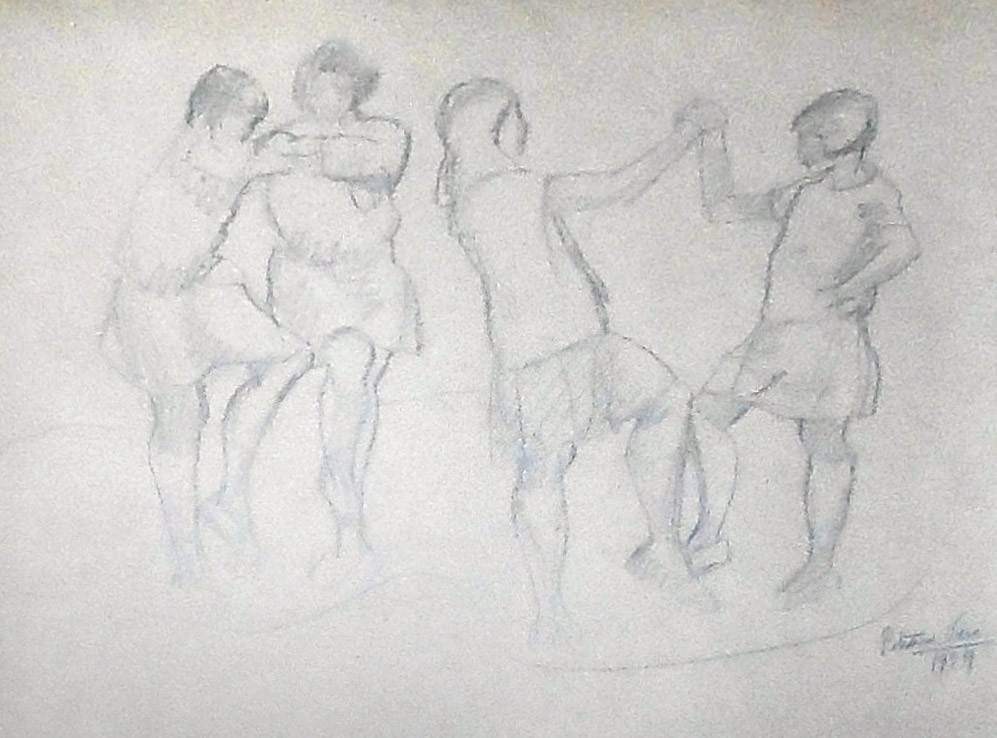 Niñas bailando, 1929