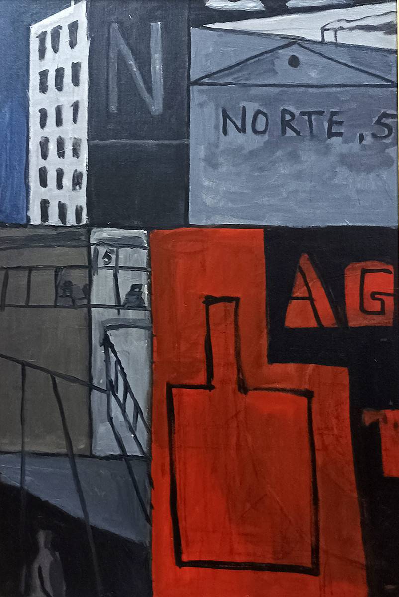 Norte. 5, 1984. Augusto Torres (1913-1992). Óleo sobre tela.  80 x 54 cm. Nº inv. 6664.