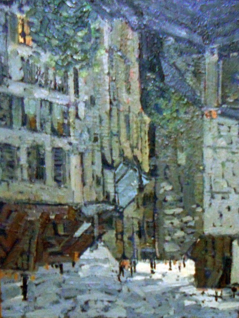 Viejas casas, 1924. Jacques Martin Ferrières (1893-1972). Óleo sobre tela.  65 x 50 cm. Nº inv. 690.