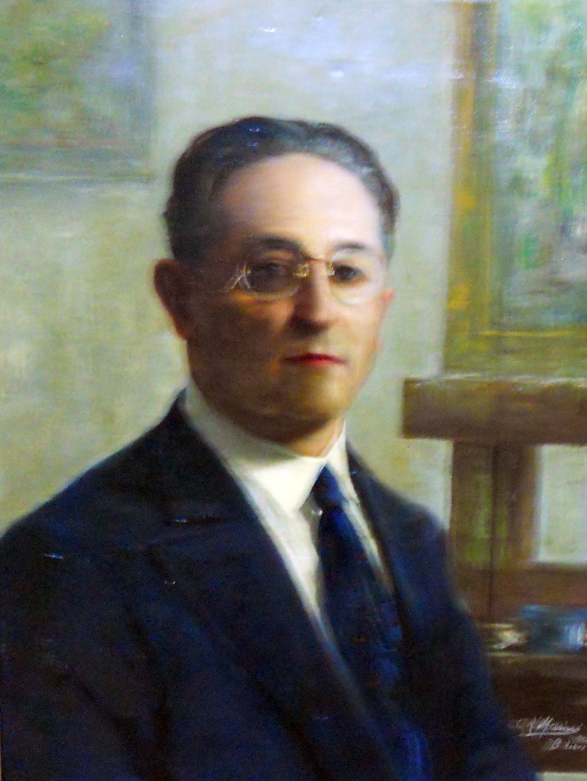 Autorretrato, 1928. Carlos Ramón Masini (1873-1939). Óleo sobre tela.  65 x 50 cm. Nº inv. 729.
